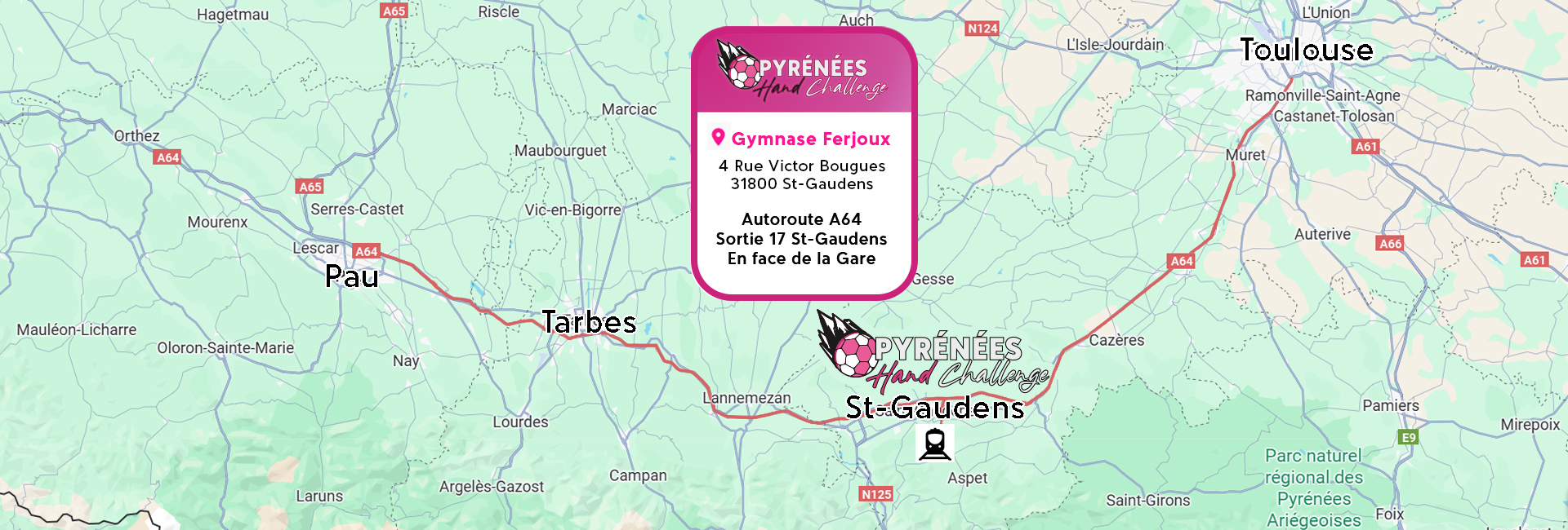 Carte d'accès - Pyrénées Hand Challenge 2026